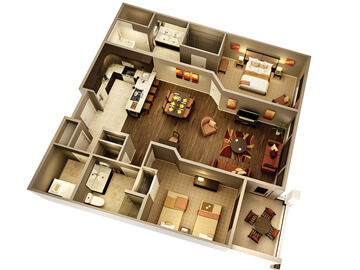 condo rentals in phoenix az - venitia floor plan